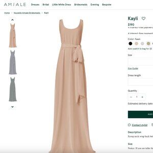 Amsale Kayli Bridesmaid